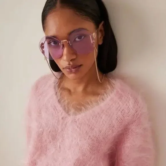 NEW GUCCI GG1203S 001 WITH GOLD CHAIN GUCCI SUNGLASSES